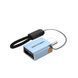 Адаптер OTG Vention USB-C на USB-A 3.1 10 Гбіт/с 3 А алюмінієвий корпус з ремінцем Сірий CUBH0 фото 1
