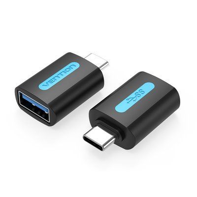 Адаптер Vention USB-C на USB 3.0 поддержка OTG скорость 5 Гбит/с ток 3A Черный CDUB0 фото