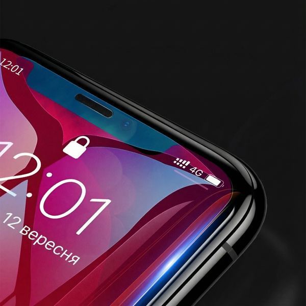 Захисне скло Baseus для iPhone X/XS/11 Pro 5.8" комплект 2 шт повноекранне із захистом від синього світла Anti-Blue Light та олеофобним покриттям Прозорий SGAPIPH58-LS02 фото