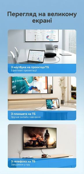 Кабель Vention 1м USB-C на HDMI 4K 60Hz UHD поддержка HDCP 2.2 позолоченные коннекторы хлопковая оплетка Серый CRHHF фото