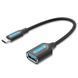 Кабель-переходник OTG Vention 0.15м USB-C на USB 3.0 5 Гбит/с 2А для подключения флешки и периферии Черный CCVBB фото 1