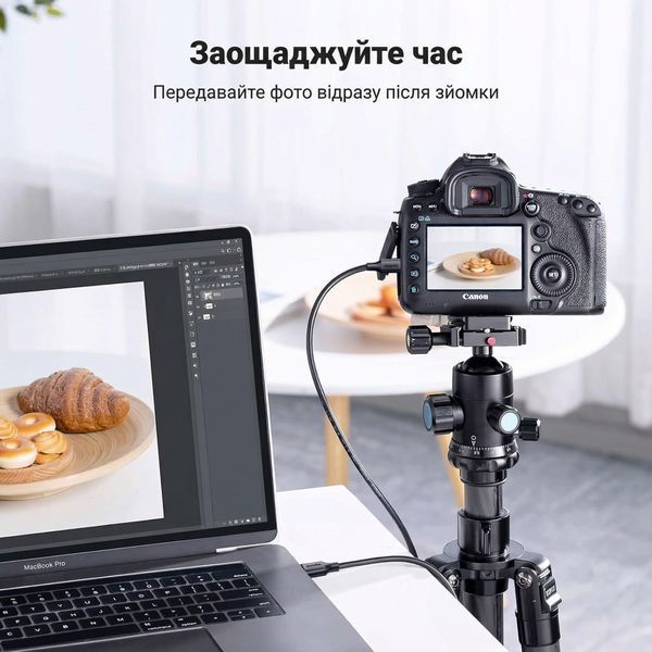 Кабель USB 2.0 на Mini USB Ugreen 0.25 м скорость 480 Мбит/с ток 2 А позолоченные контакты для камер GPS и видеорегистраторов Черный 10353 фото