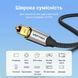 Кабель оптичний аудіо Vention 15 м Toslink S/PDIF підтримка 5.1 нейлонове обплетення позолочені конектори алюмінієвий корпус Сірий BAVHN фото 3
