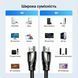 Кабель HDMI Ugreen 1.5 м HDMI на HDMI версия 2.1 48 Гбит/с поддержка 8K 60 Гц и 4K 240 Гц HDR10+ eARC нейлоновая оплетка Черный 80402 фото 2