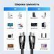 Кабель HDMI Ugreen 2м версия 2.1 8K 60Hz 4K 240Hz 48 Гбит/с поддержка eARC HDR10+ Dolby Vision VRR ALLM нейлоновая оплетка Черный 80403 фото 2