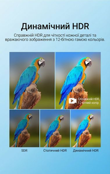 Кабель HDMI Vention 1.5 м v2.1 HDMI на HDMI 8K 60 Гц 4K 120 Гц 48 Гбит/с поддержка eARC VRR динамический HDR позолоченные коннекторы Черный AANBG фото