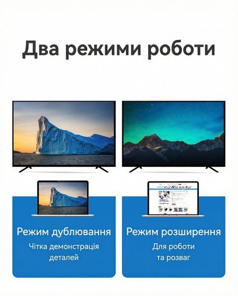Кабель Vention 1м USB-C на HDMI 4K 60Гц підтримка HDCP 2.2 сумісність з Thunderbolt 3 бавовняне обплетення Чорний CRBBF фото
