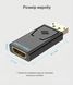 Адаптер Vention DisplayPort штекер на HDMI гніздо 1080P 60 Гц синхронізація аудіо та відео позолочені контакти Чорний HBKB0 фото 7