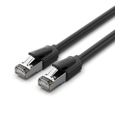 Патч-корд игровой Vention 3 м Cat8 SFTP RJ45 40 Гбит/с 2000 МГц Черный IKKBI фото