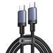 Кабель USB-C на USB-C Ugreen L532 240 Вт 0.5 м Чорний (65906) 65906 фото 1