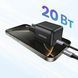 Мережевий зарядний пристрій Ugreen 1x USB-C 20 Вт технологія GaN швидка зарядка PD 3.0 та QC 4.0+ Сірий 55528 фото 2